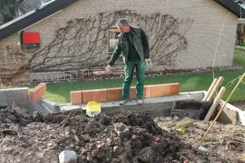 Bauphase: Fortschritt im werdenden Garten