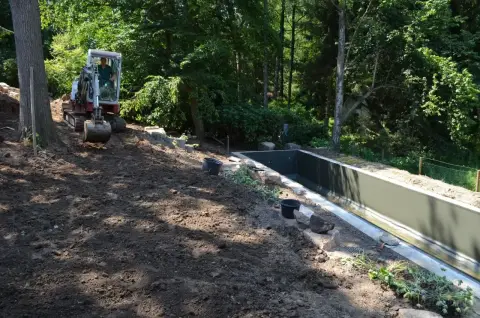 Bauphase: Umsetzung der Gartengestaltung