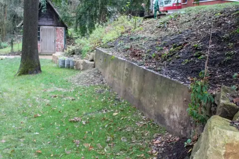Ausgangssituation im Garten vor der Umgestaltung