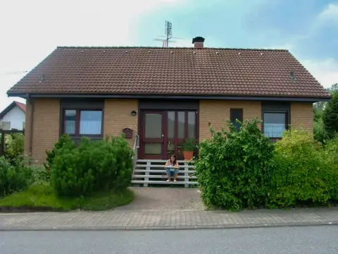 Ausgangslage: Vorgarten mit Zaun, Hecke und schlichter Bepflanzung